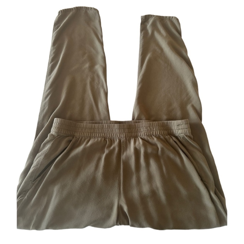 Divided H&M Jogger Pants Olive Army Green Pull On Elastic Waist Pockets size 10